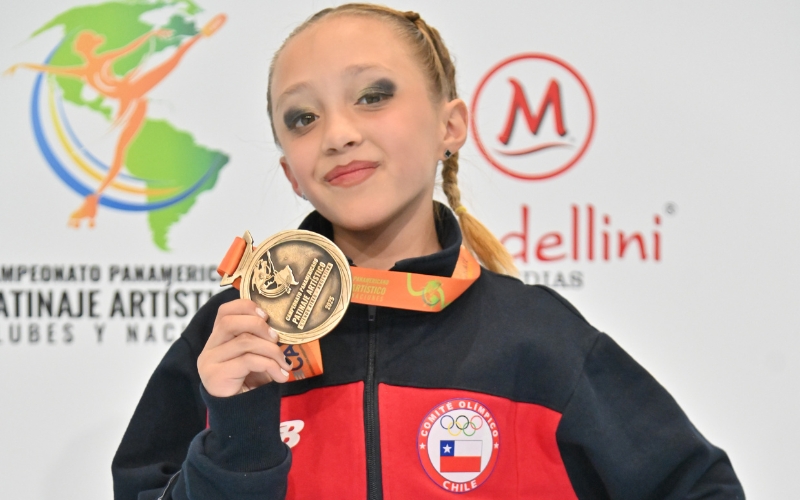 Nicole Carvajal brilló en el Panamericano de Patinaje Artístico y ahora sueña con Brasil